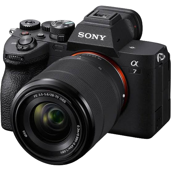 Cámara Sony A7 IV con lente gran angular